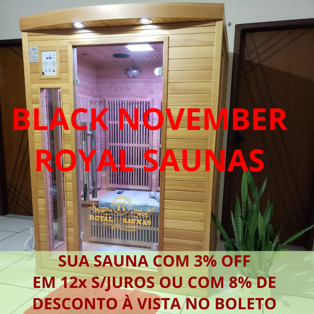 Saunas de infravermelho detox da Royal Saunas. Cabines de sauna detox